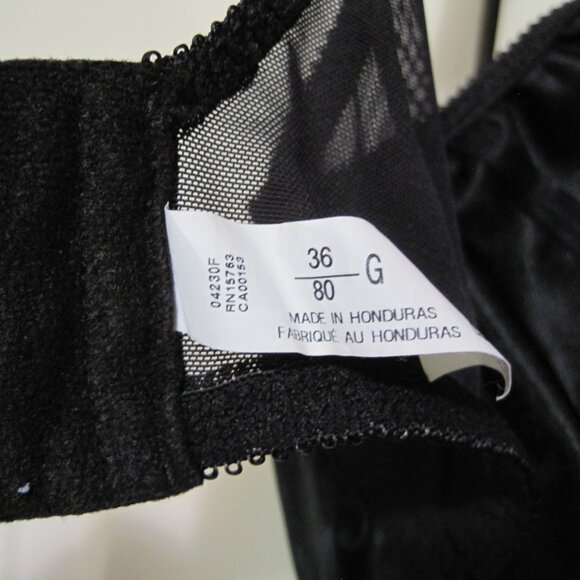 Bali Satin Tracings Full Coverage Underwire Minimizer Bra 3562 sz 36G - Picture 10 of 14